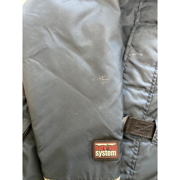 Mustang Survival Jacket Mens Large Navy MC1504 Floatation Coat Aid Type III PFD - Picture 13 of 16